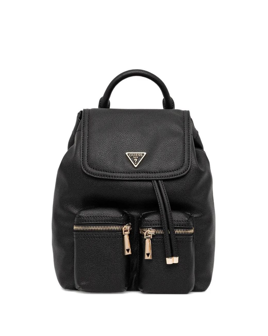 Guess Black Manhattan Zip-Pocket Backpack