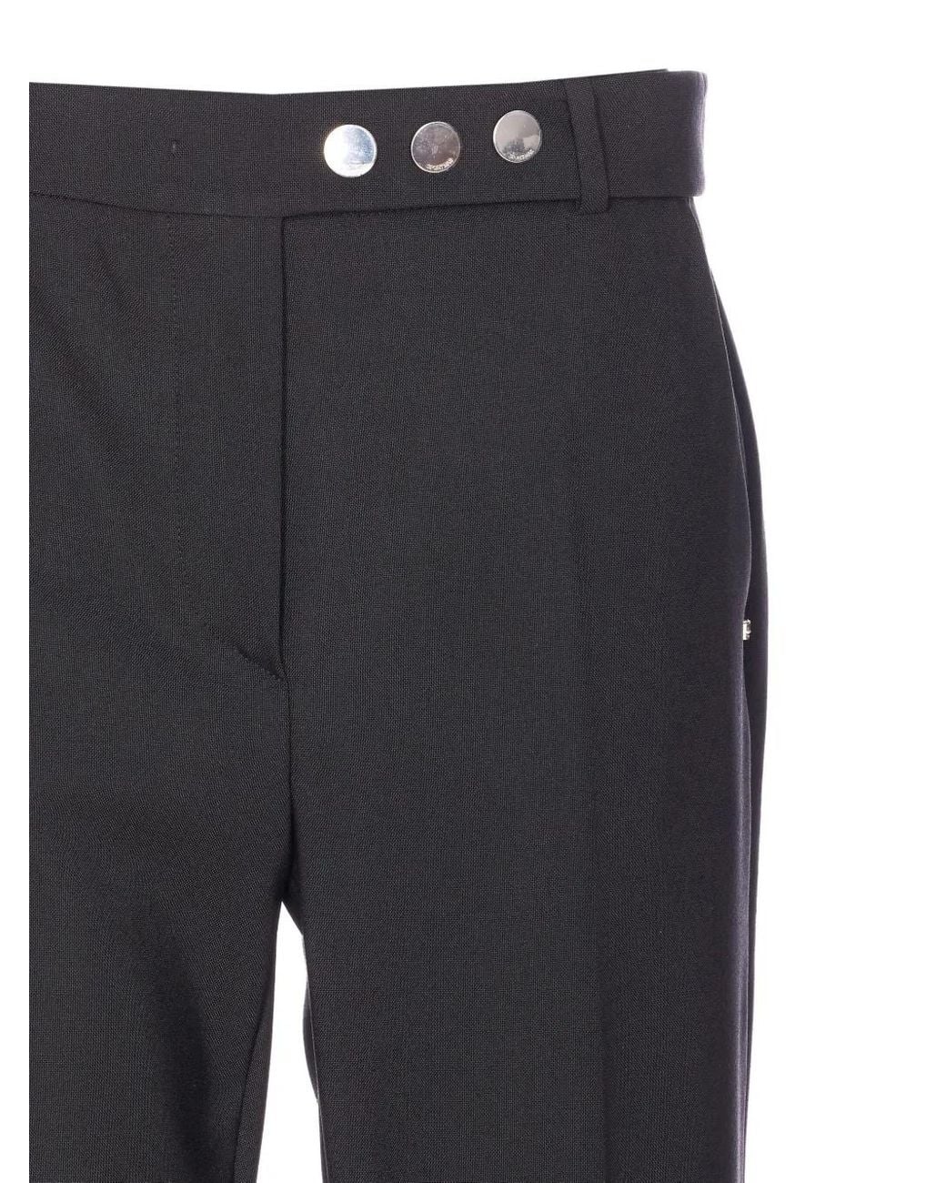 Sportmax Blue Harry Button Zip Trousers