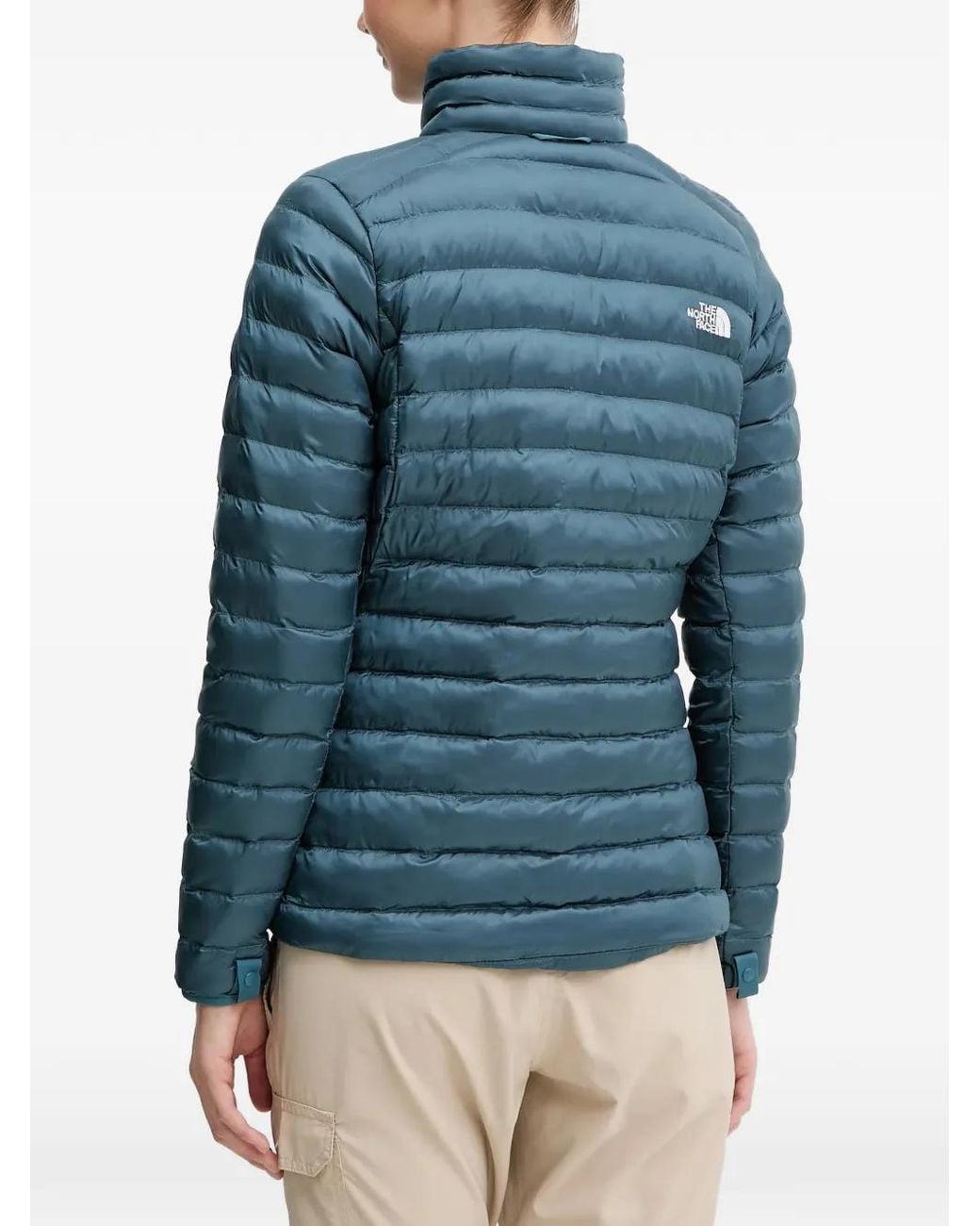 The North Face Blue Chevron Quilted Jacket