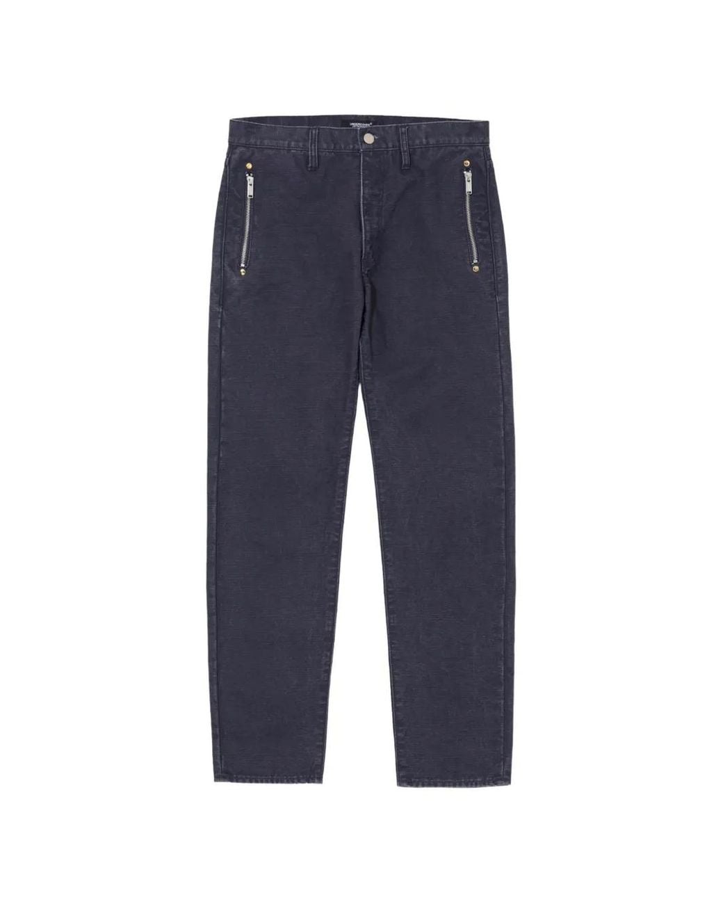 Undercover Blue Zip-Pocket Trousers for men