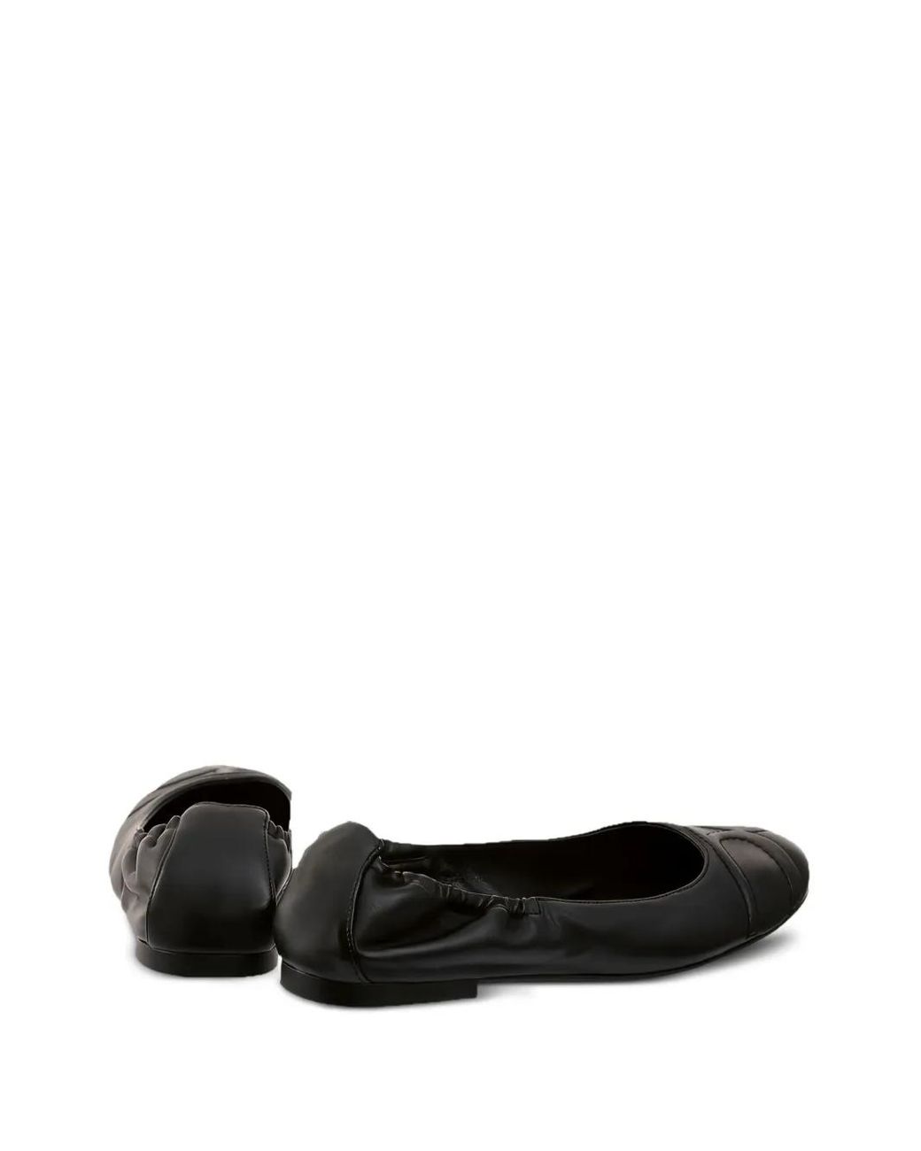 Högl Black Daisy Leather Ballet Flats