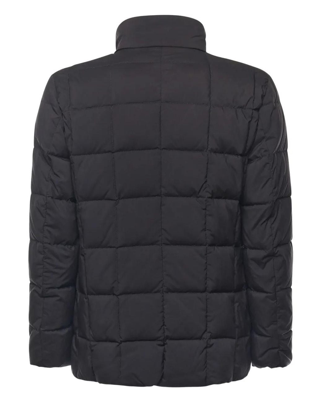 Fay Blue Quilted Zipped Jacket for men
