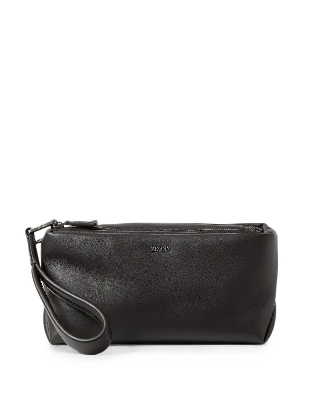 Zegna Black Softy Secondskin Dark Bag for men