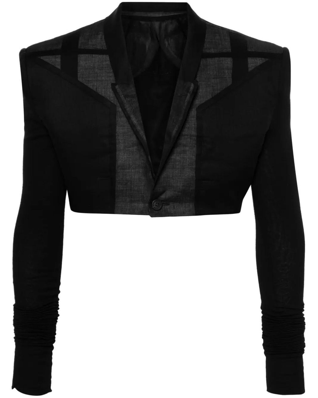 ジャケット・アウター Rick Owens Black Jumbo Tatlin Blazer48 Rick Owens Black Jumbo Tatlin Sleeveless Blazer Rick Owens