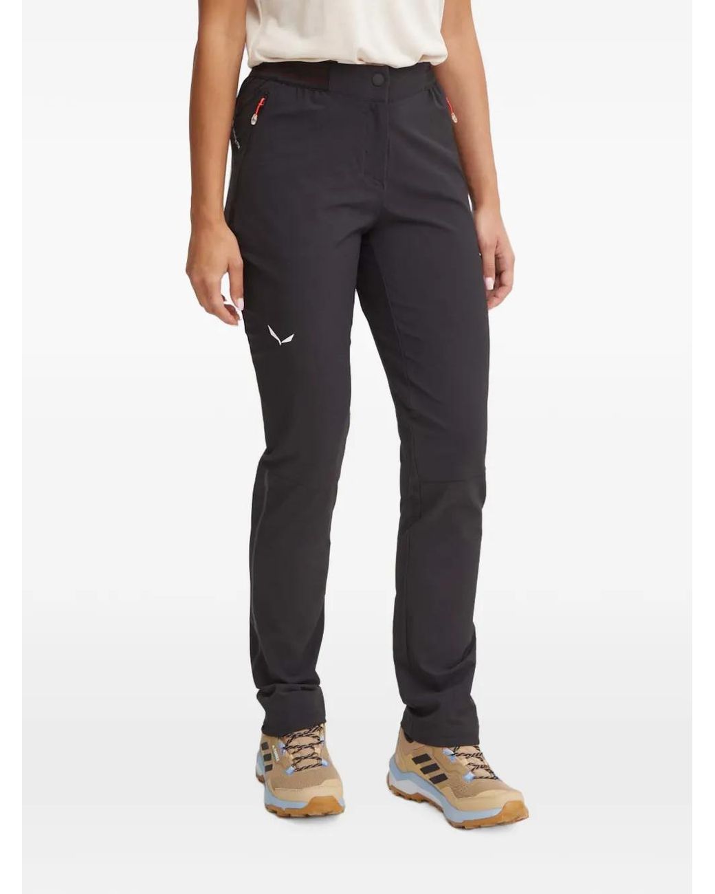 Salewa Blue Durastretch Logo-Print Trousers