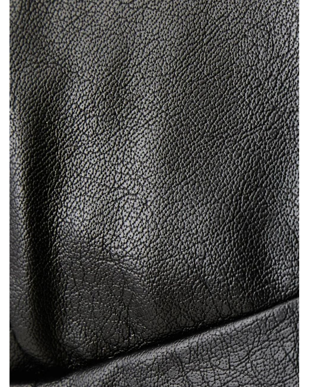 Bardot Black Estine Faux-Leather V-Neck Midi Dress