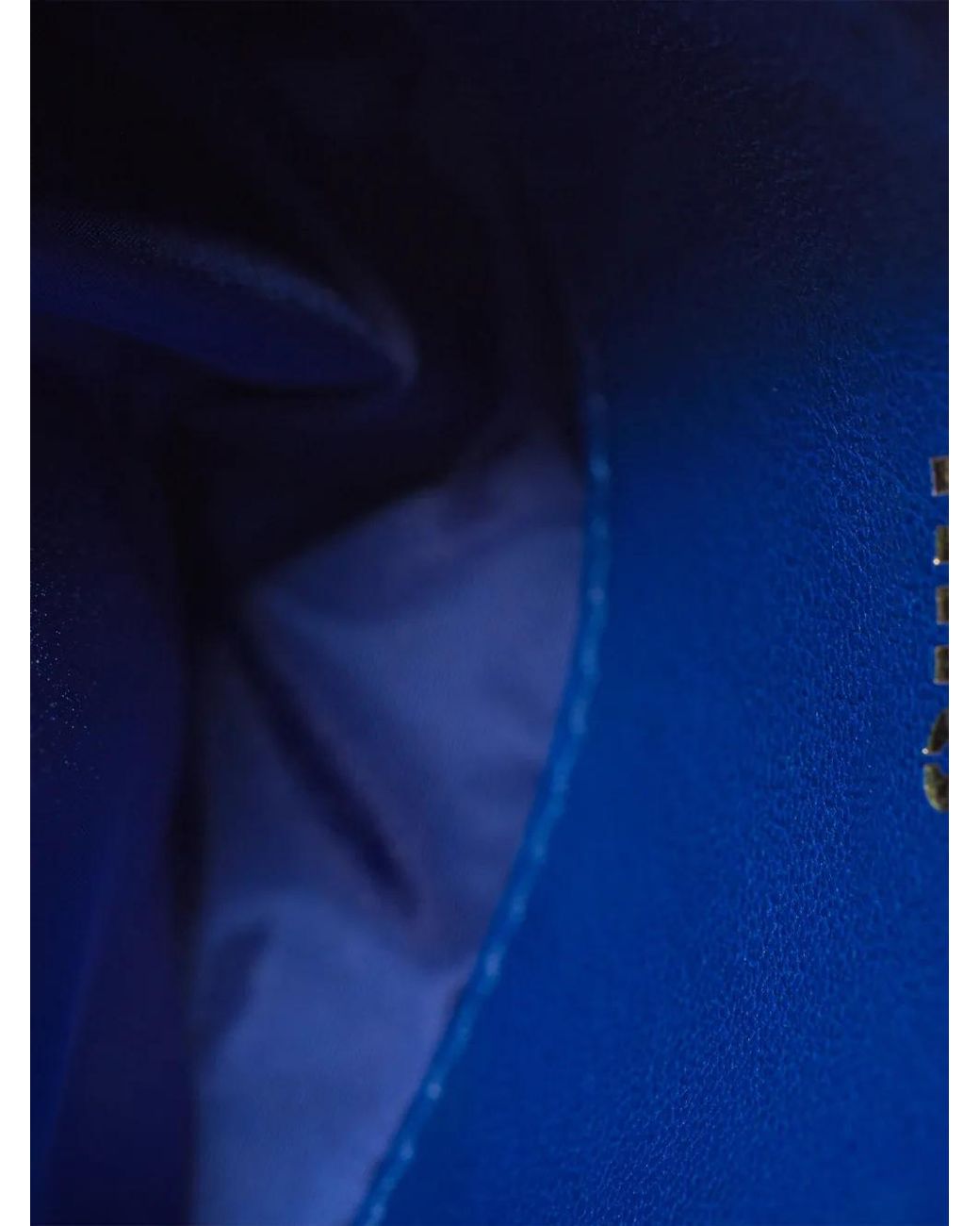 Miu Miu Blue Crochet Zipper Pouch