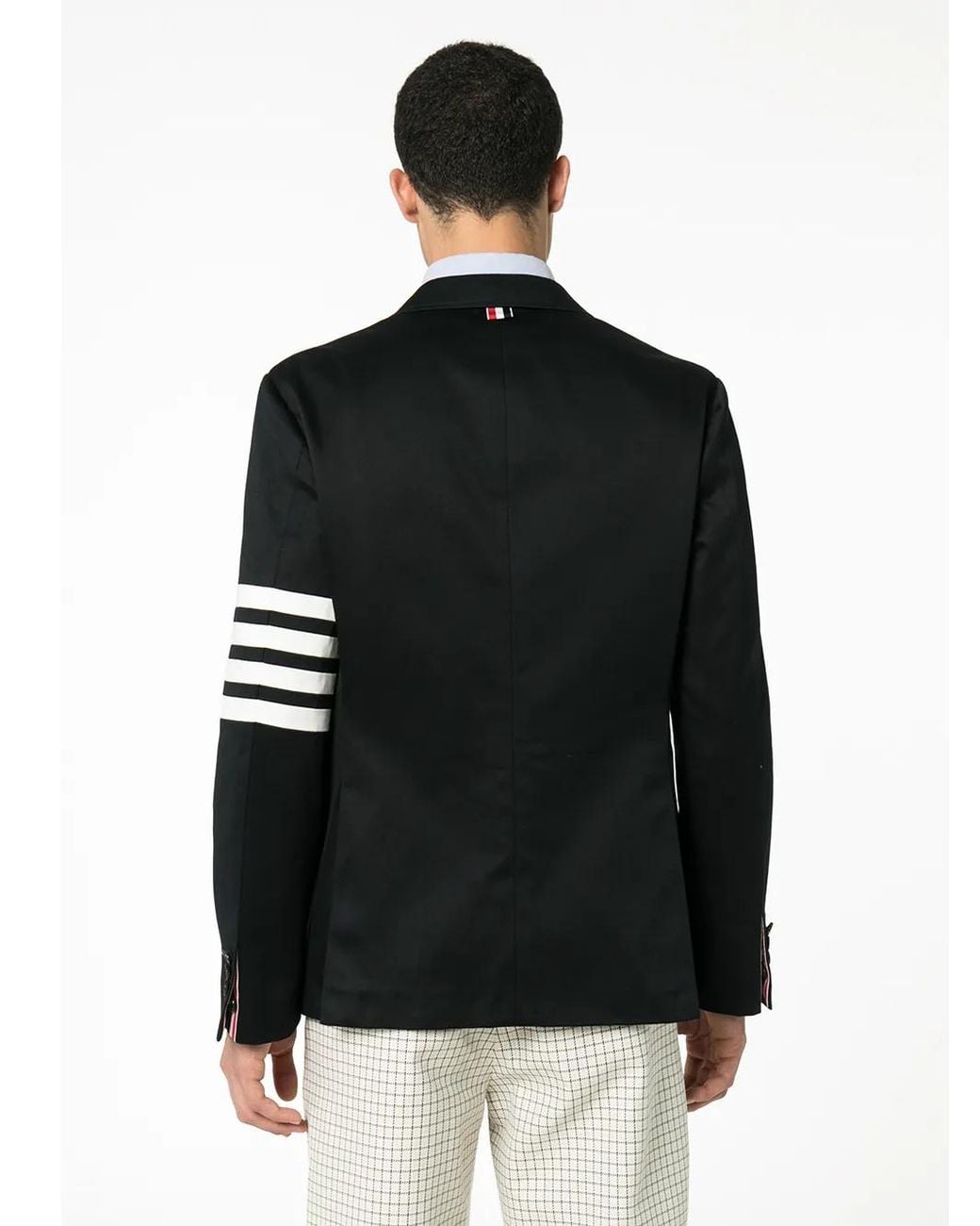 Thom Browne Blue Striped Blazer for men