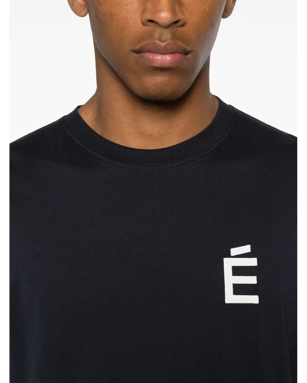 Etudes Studio Black Logo-Print T-Shirt for men