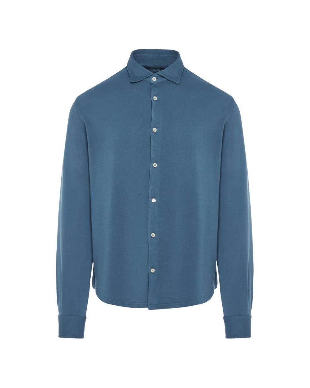Camicia Steve di Fedeli in Blue da Uomo