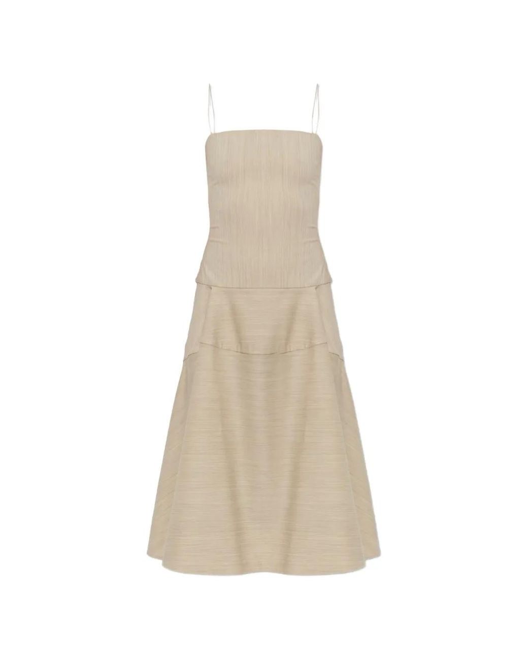Jacquemus White Wool Dress 'Paradiso'