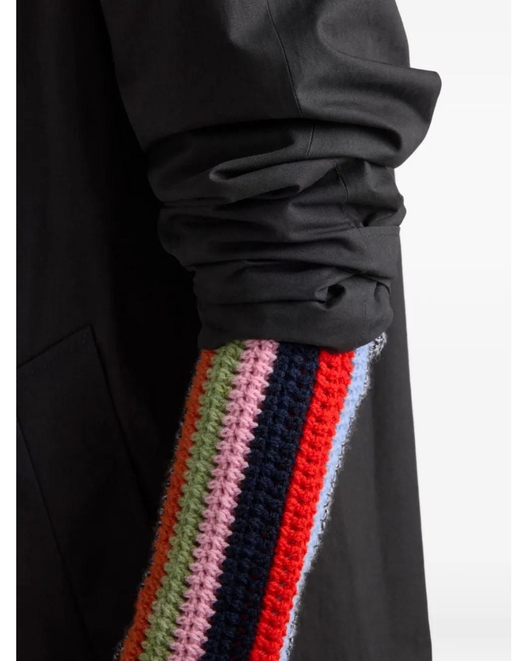 Prada Orange Fringed Boat-Neck Sweater for men