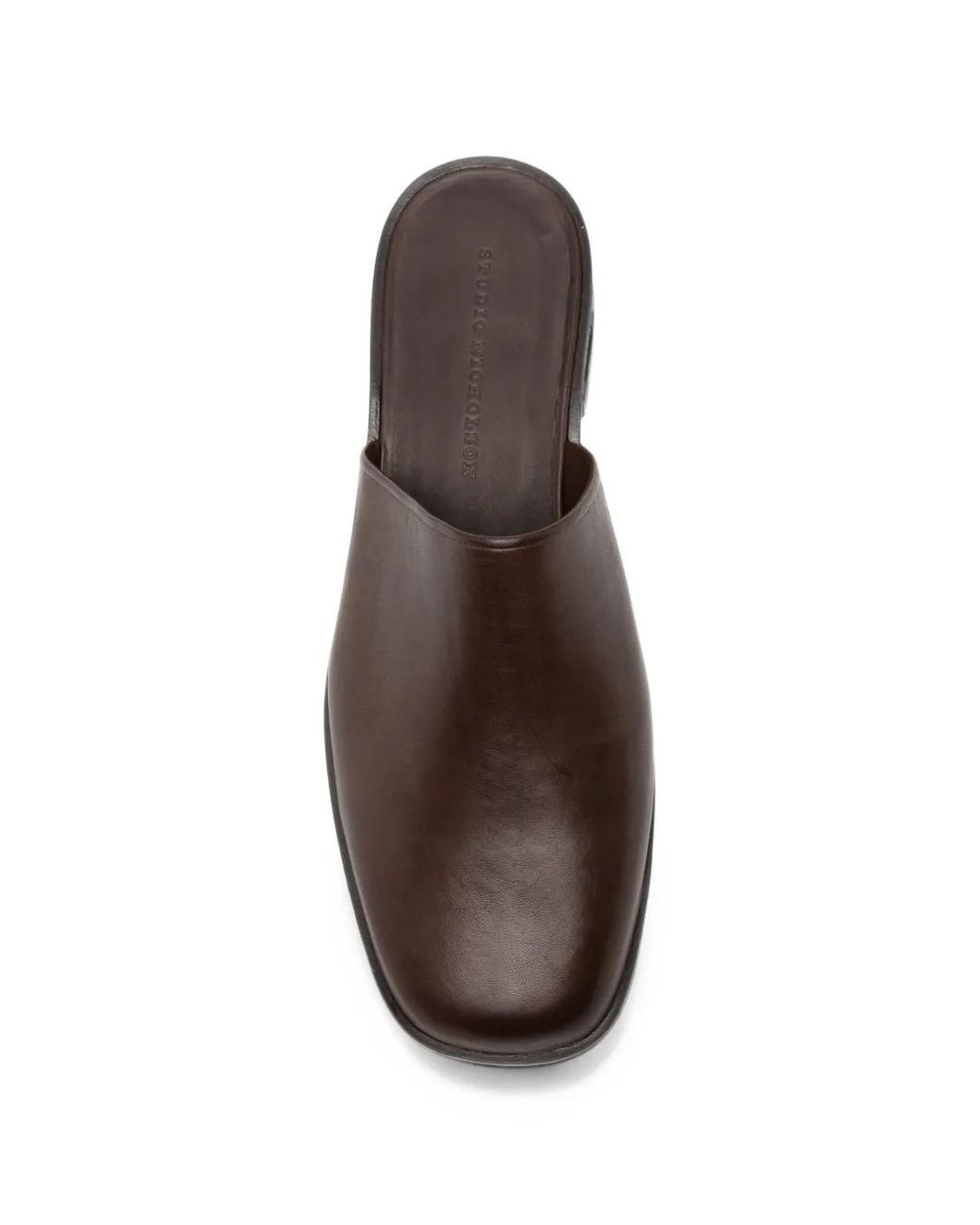 Studio Nicholson Brown Leather Slip-On Mules for men