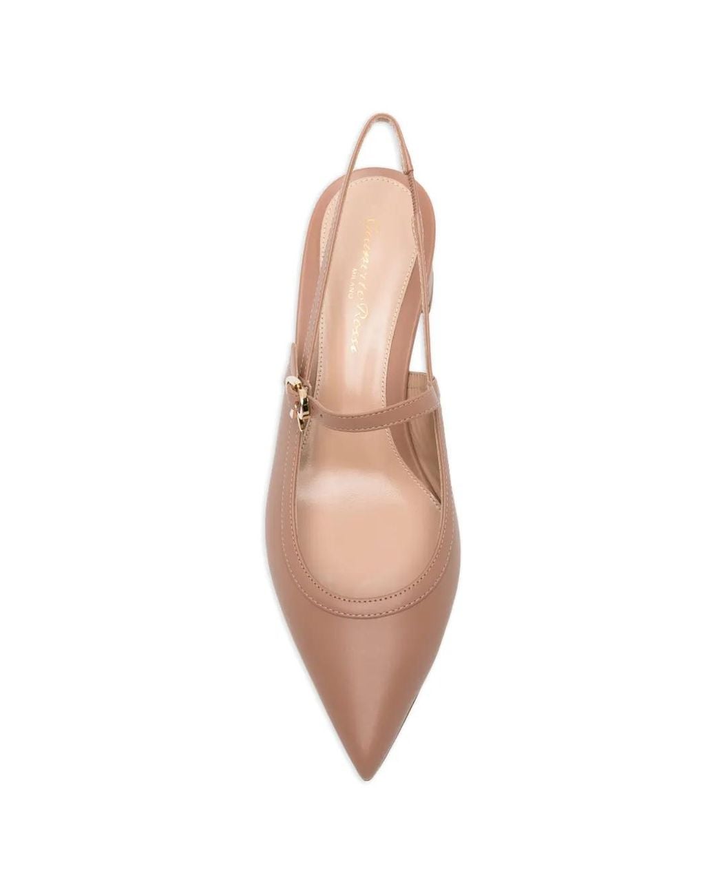 Gianvito Rossi Pink Sling-Back Pumps