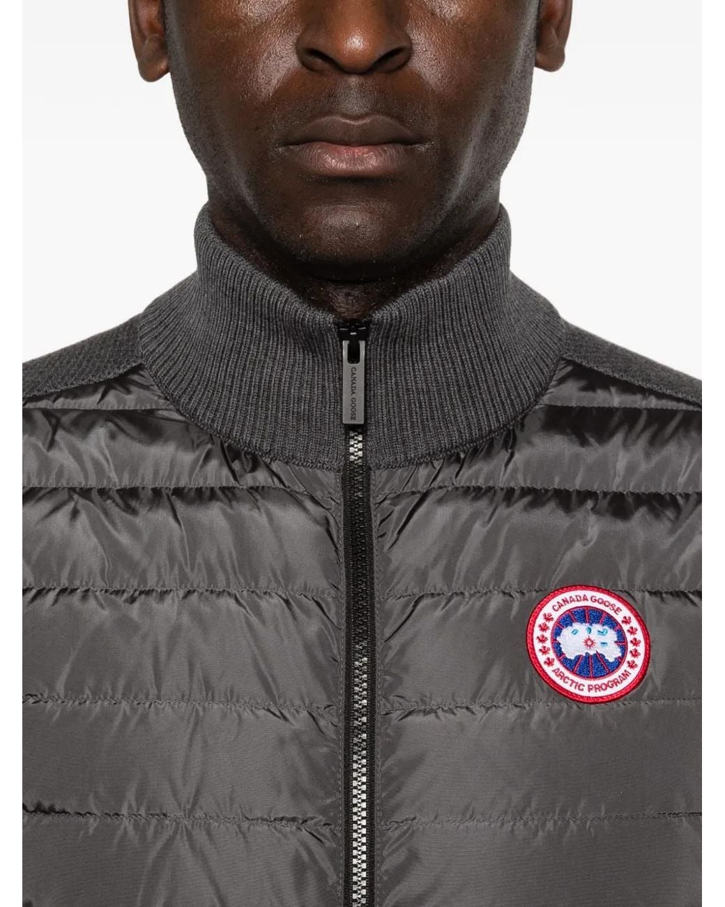 Canada Goose Gray Hybridge Quilted Knit Vest for men