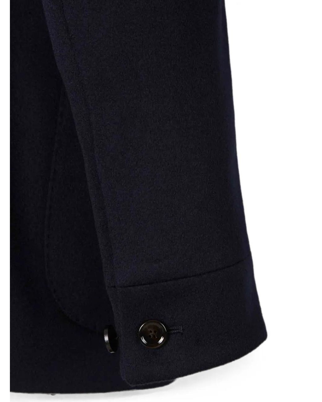 Lardini Blue Veste En Cachemire À Col Mao for men