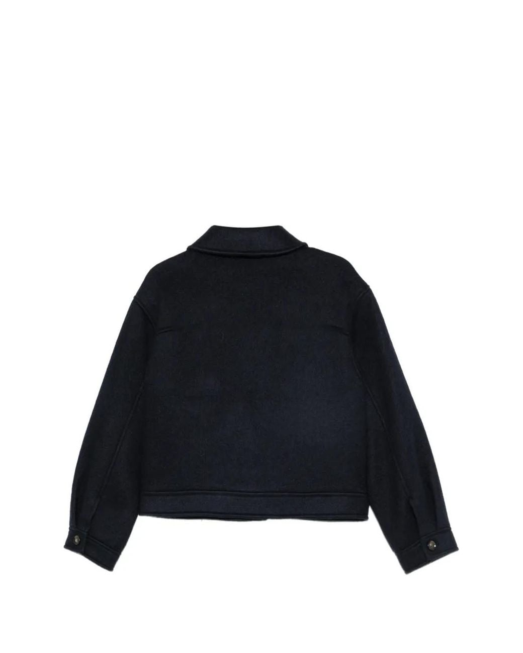 Manuel Ritz Blue Button-Up Flap-Pocket Jacket