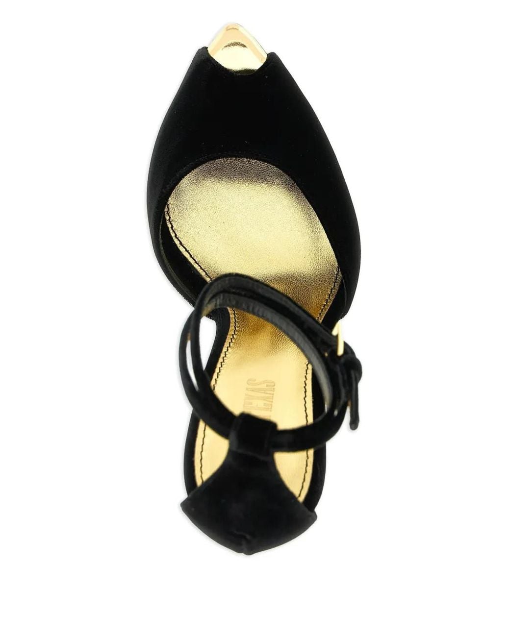 Paris Texas Black 105Mm Jessica Ankle-Strap Sandals