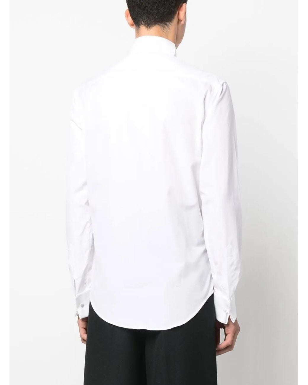 Emporio Armani Effen Overhemd in het White voor heren