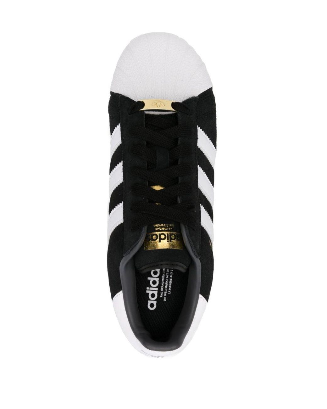 adidas Superstar Xlg Suede Leather Sneakers in Black | Lyst