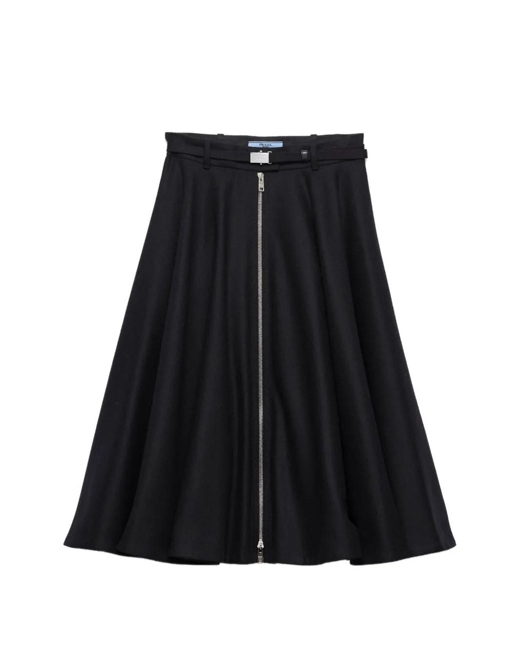 Prada Black Re-Wool Skirt