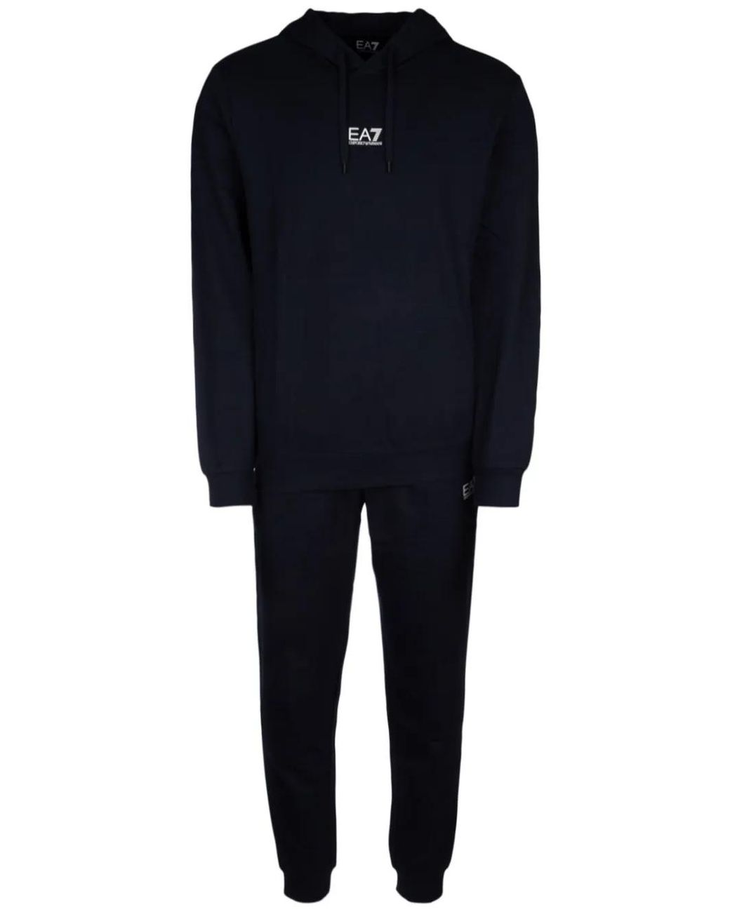 EA7 Black Core Identity Tracksuit for men