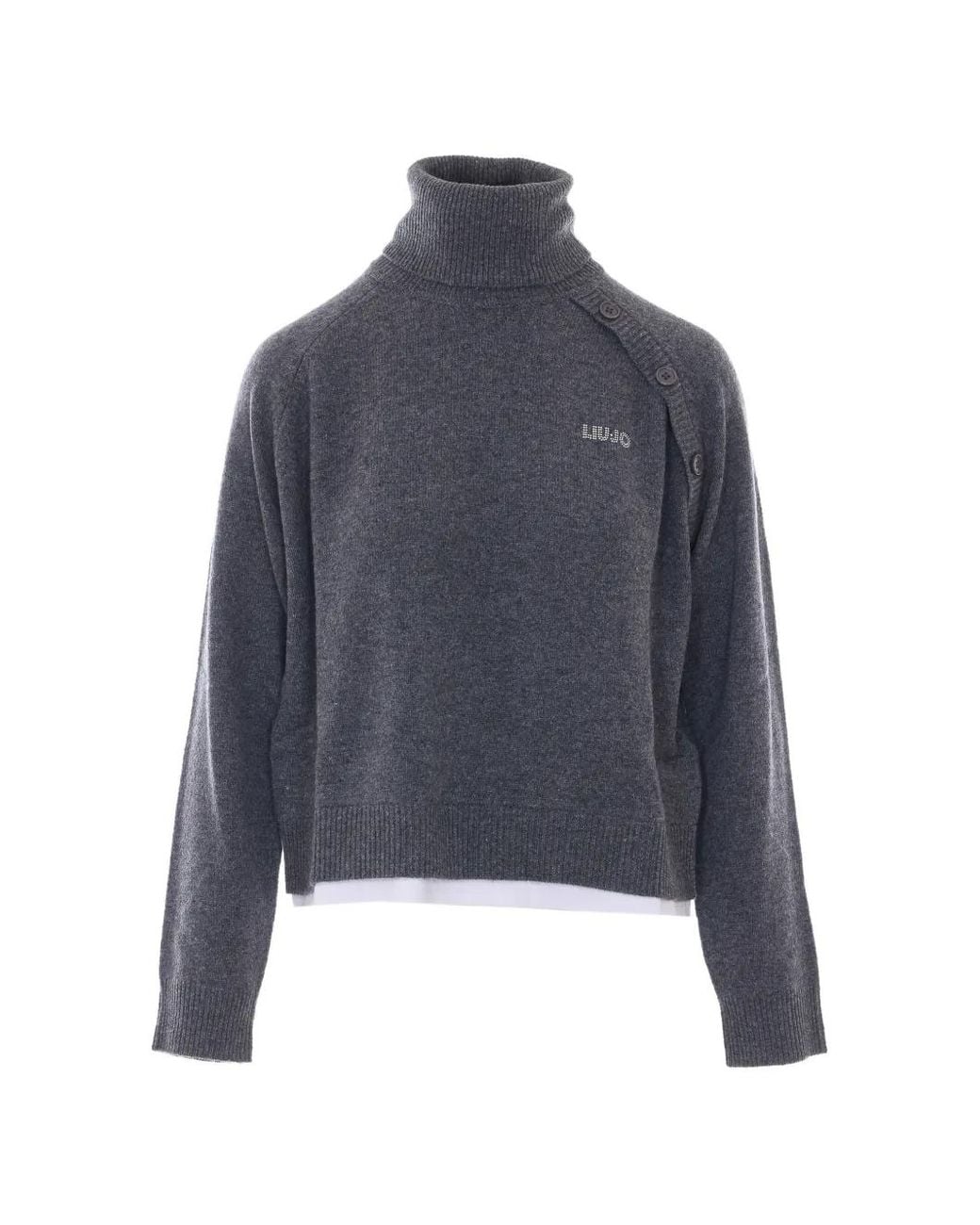 Liu Jo Blue Pull À Col Roulé