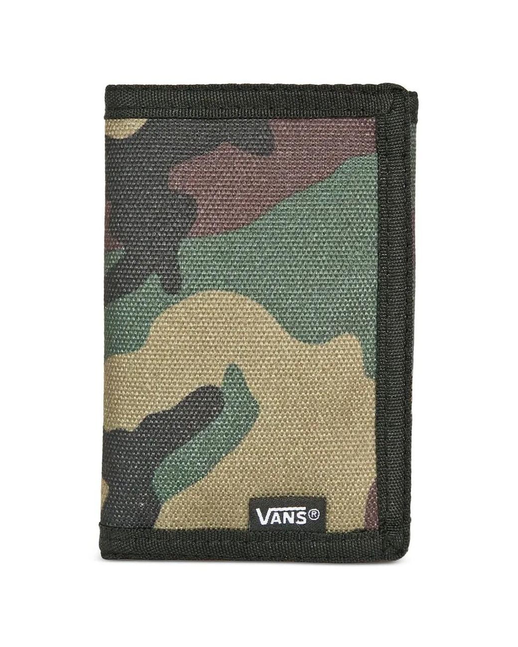 Vans Green Camouflage-Pattern Wallet for men