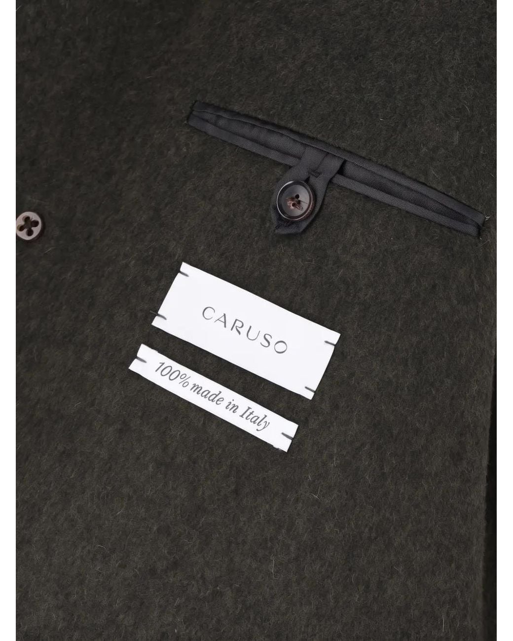 Caruso Gray Hooded Wool Jacket for men