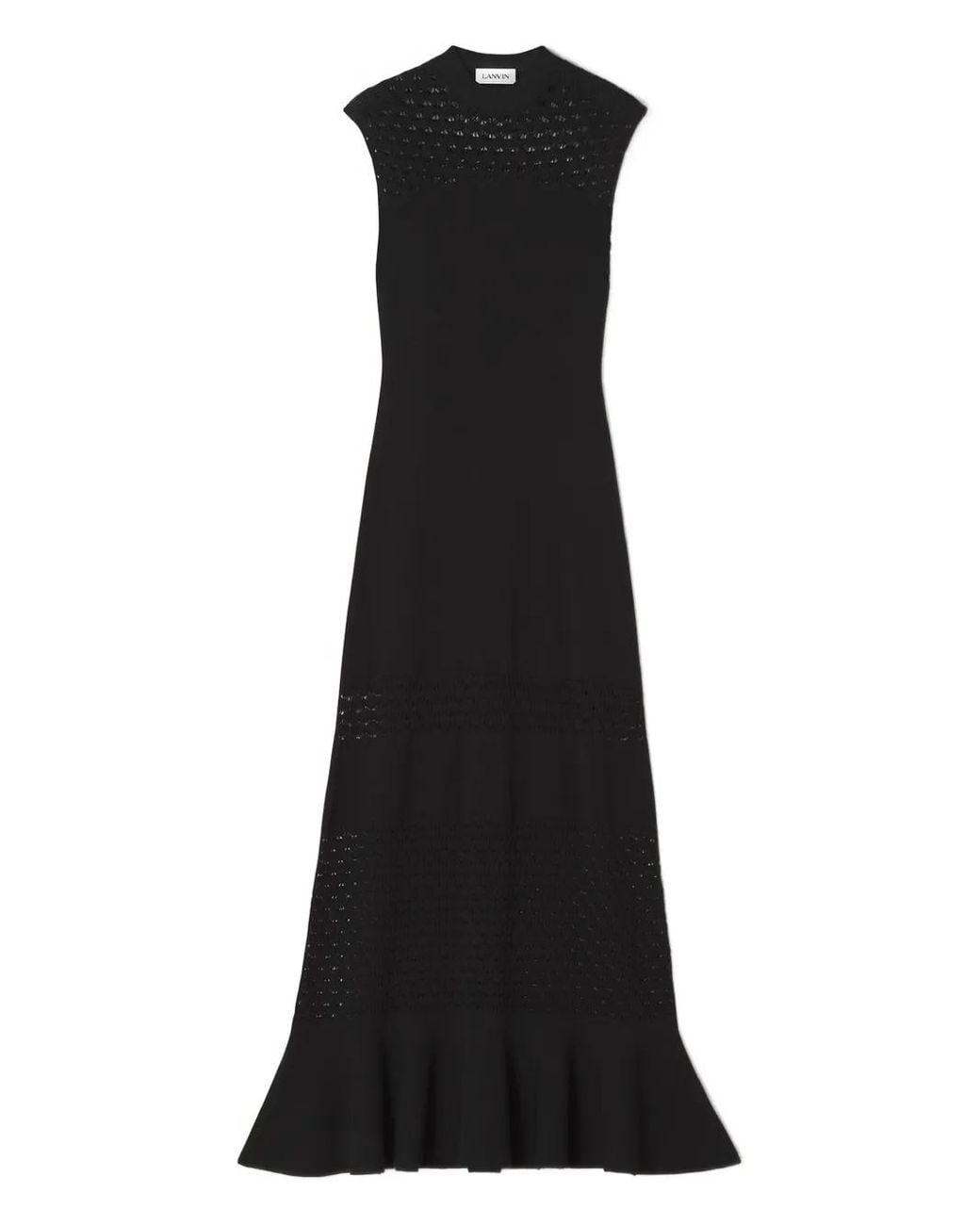 Lanvin Black A-line Maxi Dress
