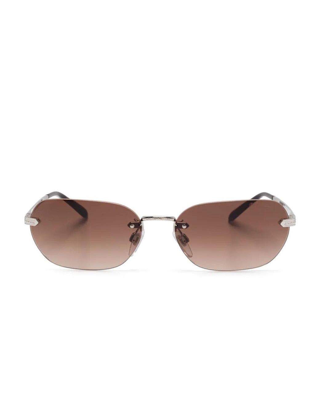 Polo Ralph Lauren Brown Rimless Sunglasses