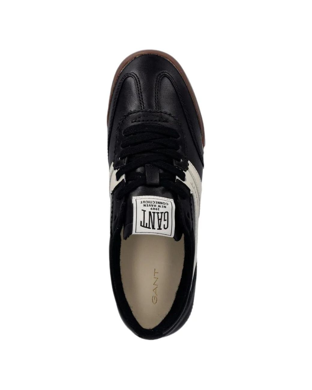Gant Black Logo-Patch Panelled Sneakers