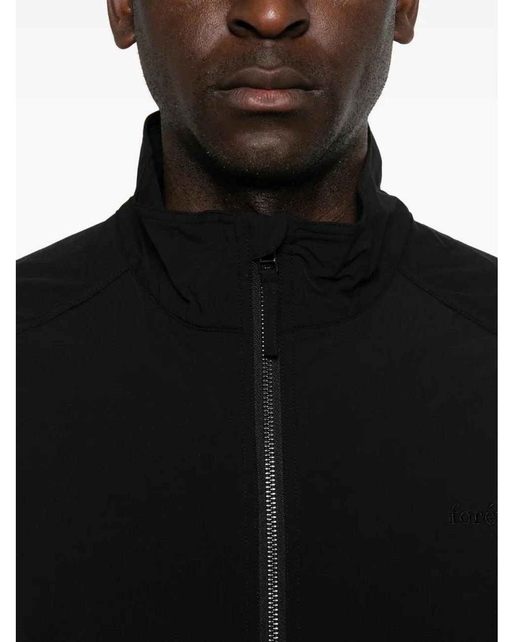 Forét Black Stream Track Jacket for men