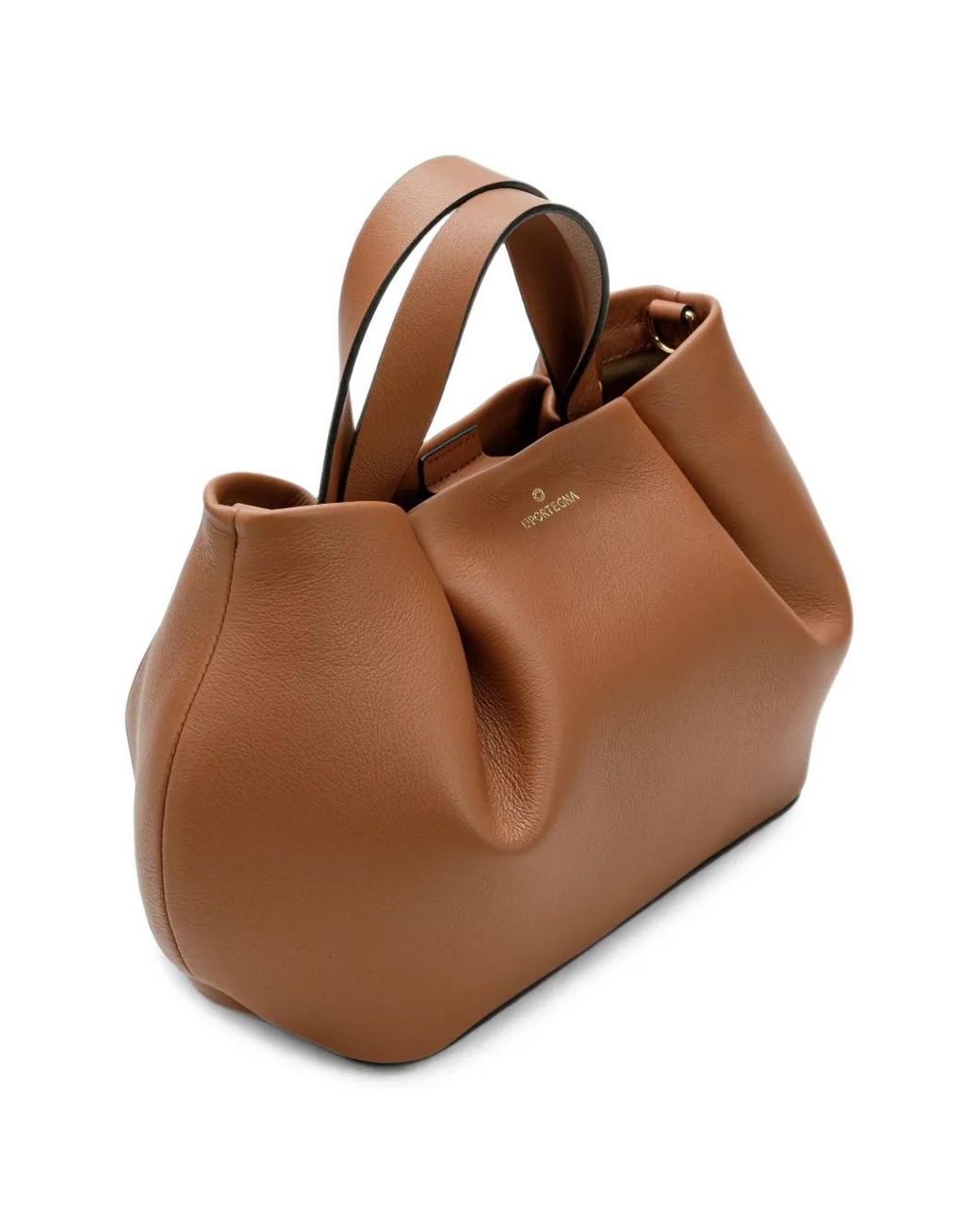 La Portegna Brown Isabela Leather Tote Bag