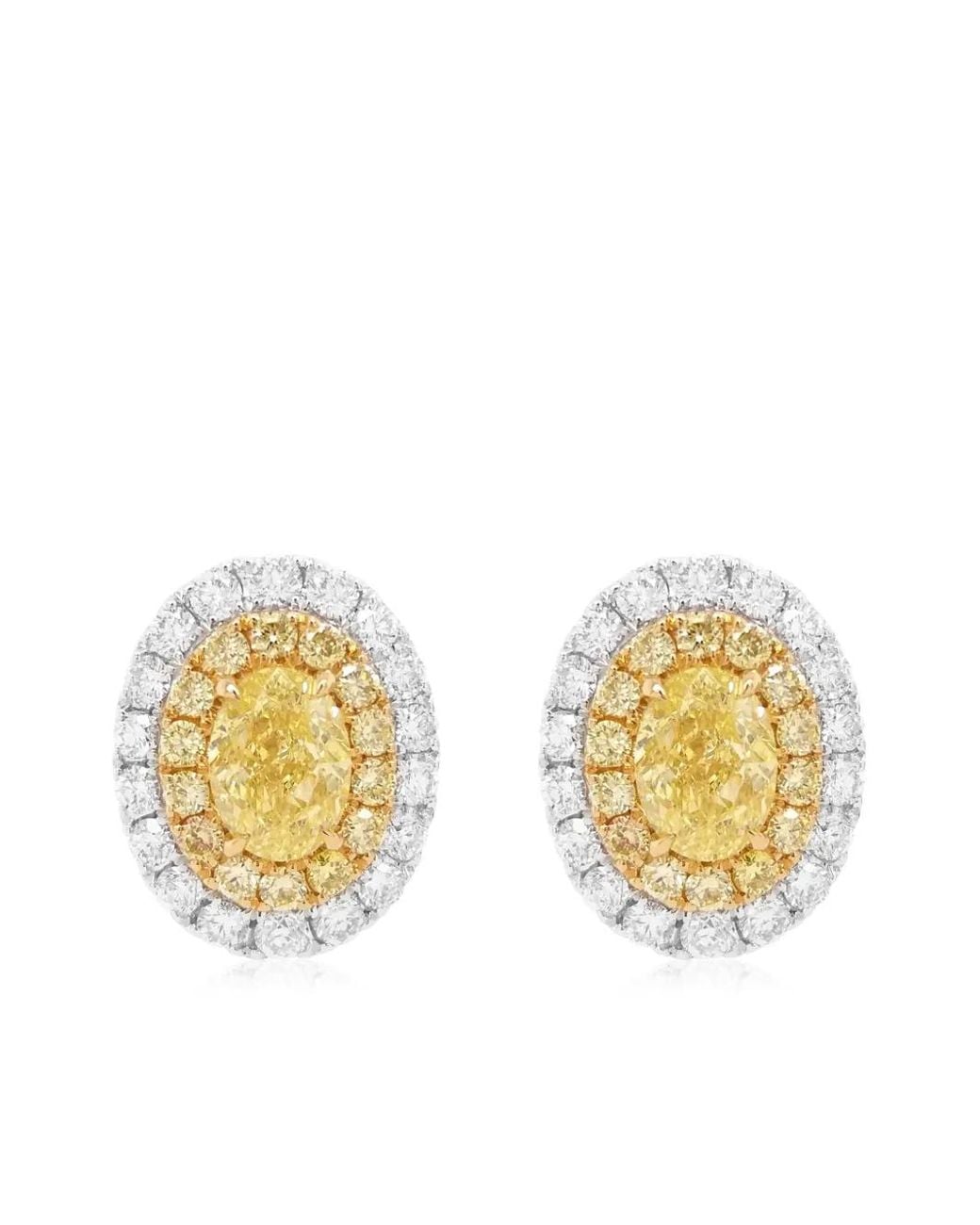 HYT Jewelry Metallic 18Kt Diamond Earrings