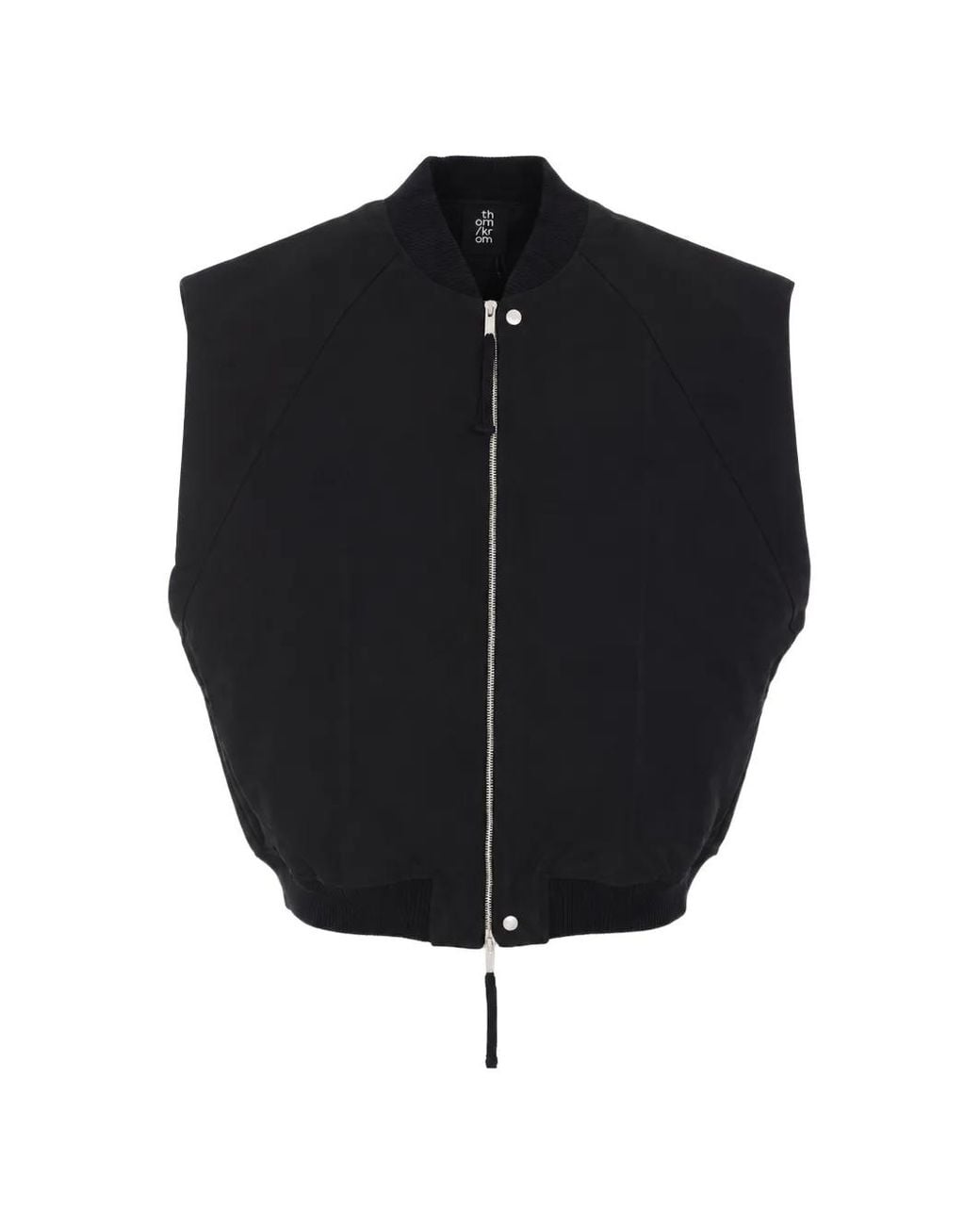 Thom Krom Blue Zip-Up Vest for men