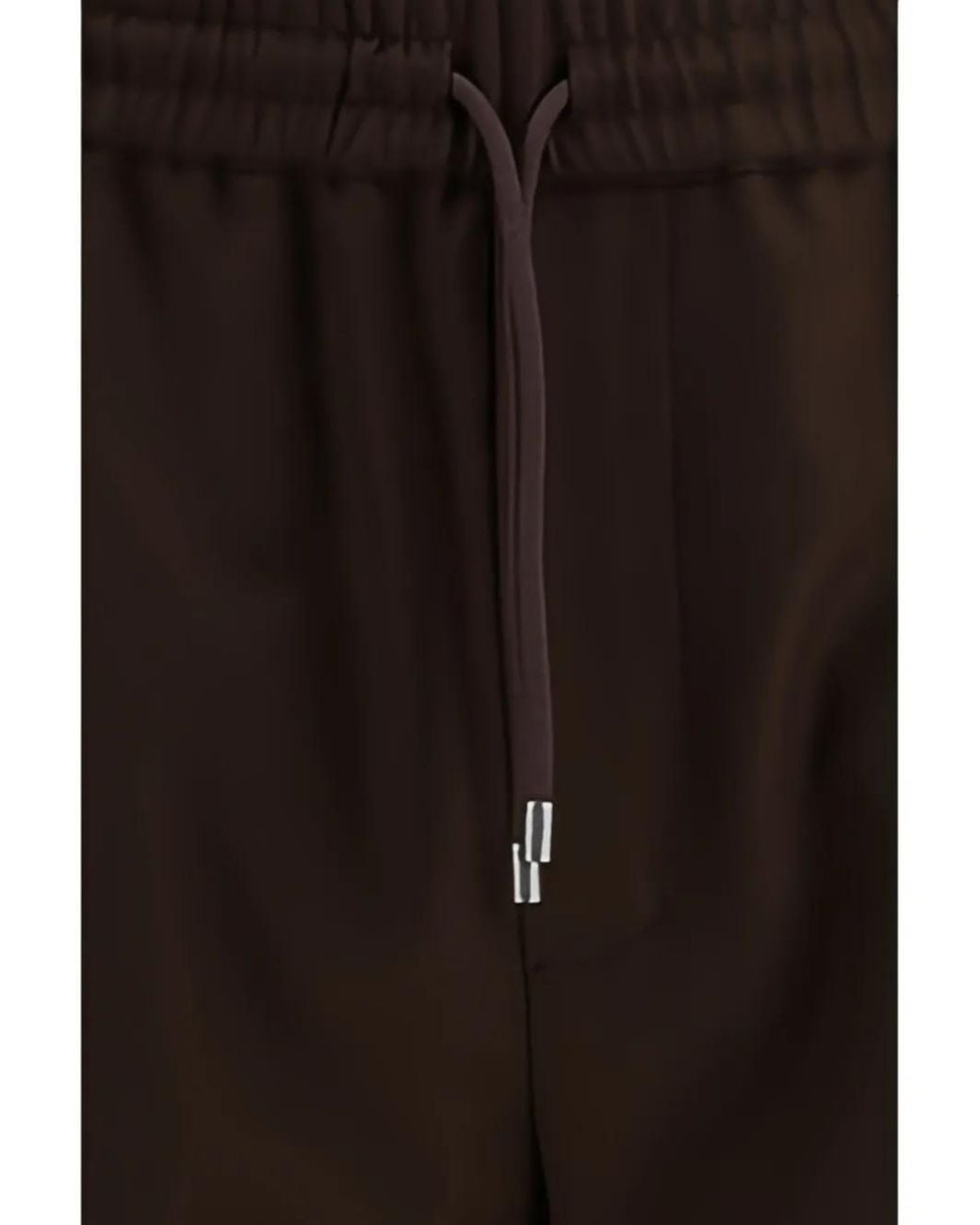 Loewe Brown Drawstring Wool Trousers for men