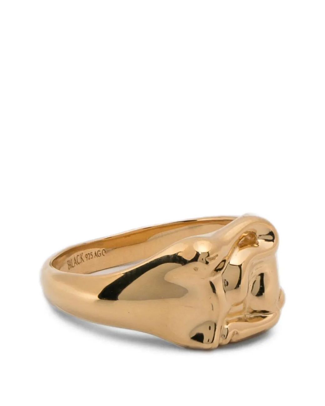 Maria Black Natural Rabbit Mini Signet Ring