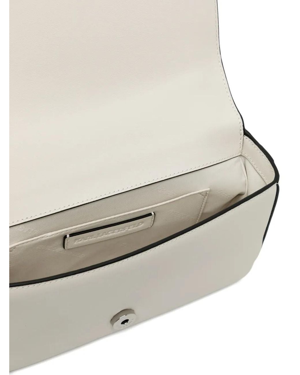 Karl Lagerfeld White Signature Umhängetasche