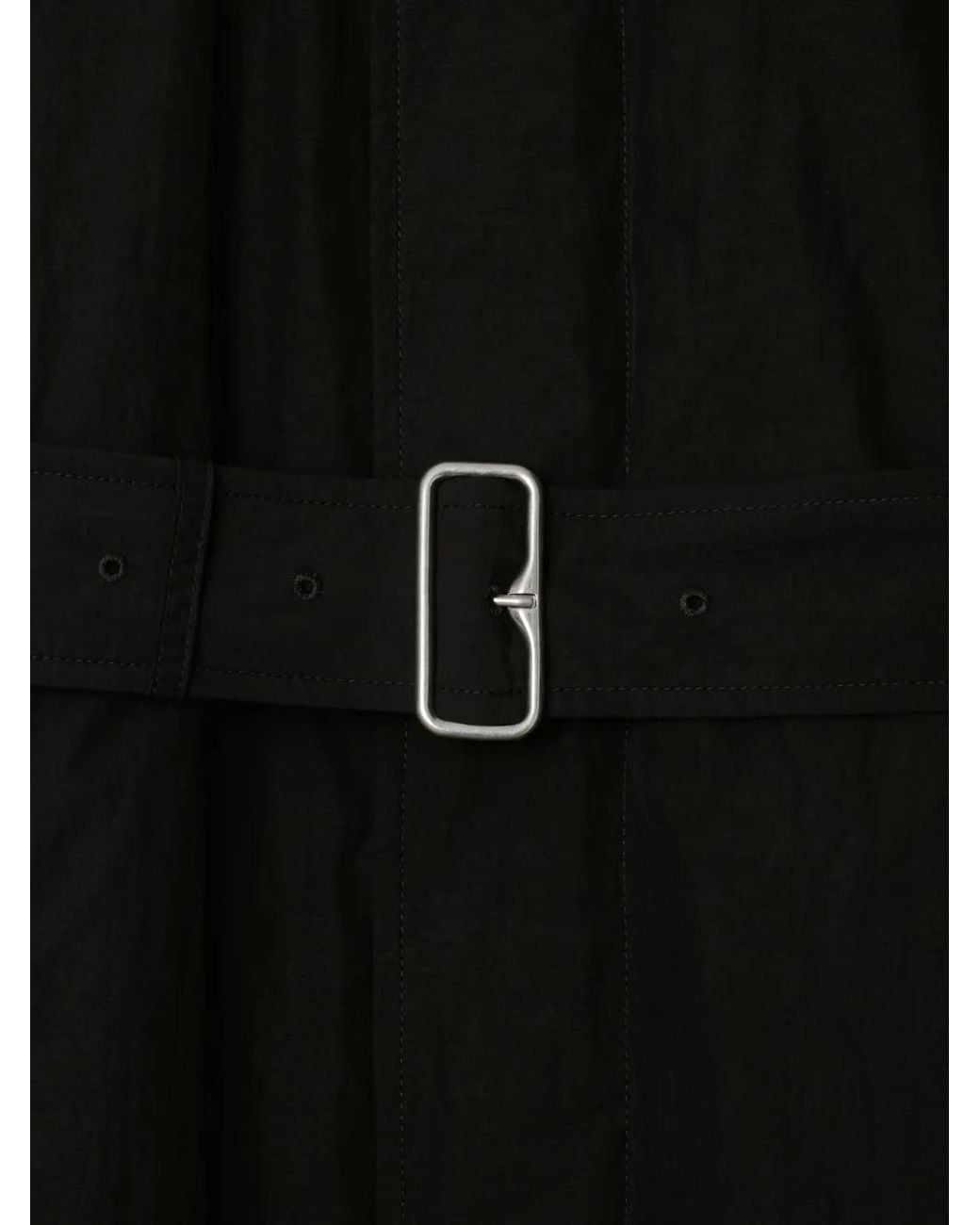 Burberry Black Long Padded Car Coat