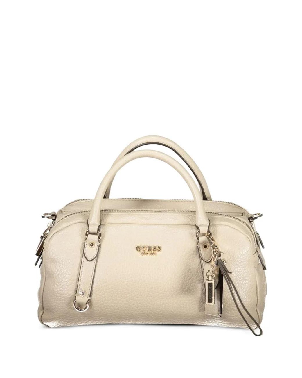 Guess Natural Mini Marcha Pebbled Tote Bag