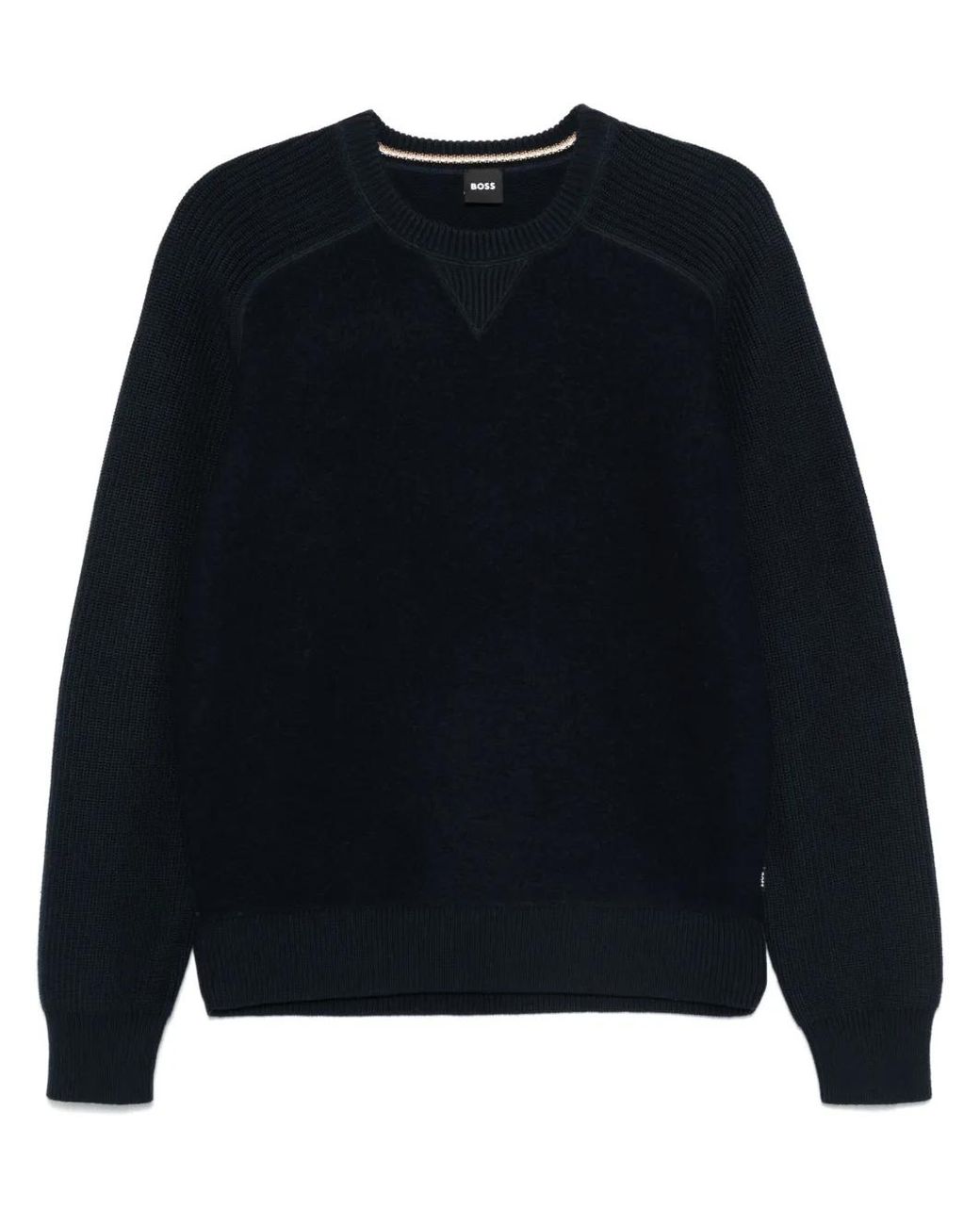 Boss Black Panelled Sweater for men