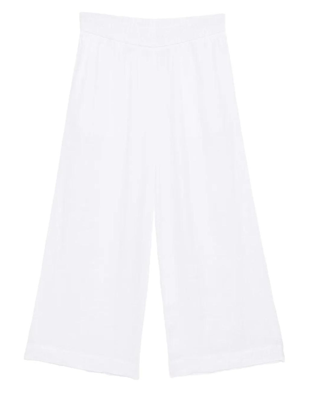 James Perse White Linen Trousers
