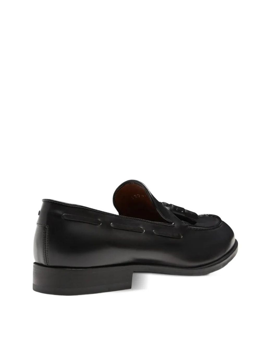 Fratelli Rossetti Black Brera Tassel-Detail Leather Loafers for men