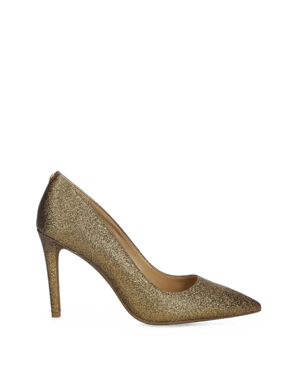 MICHAEL Michael Kors Metallic Glitter-Effect Pointed-Toe Pumps