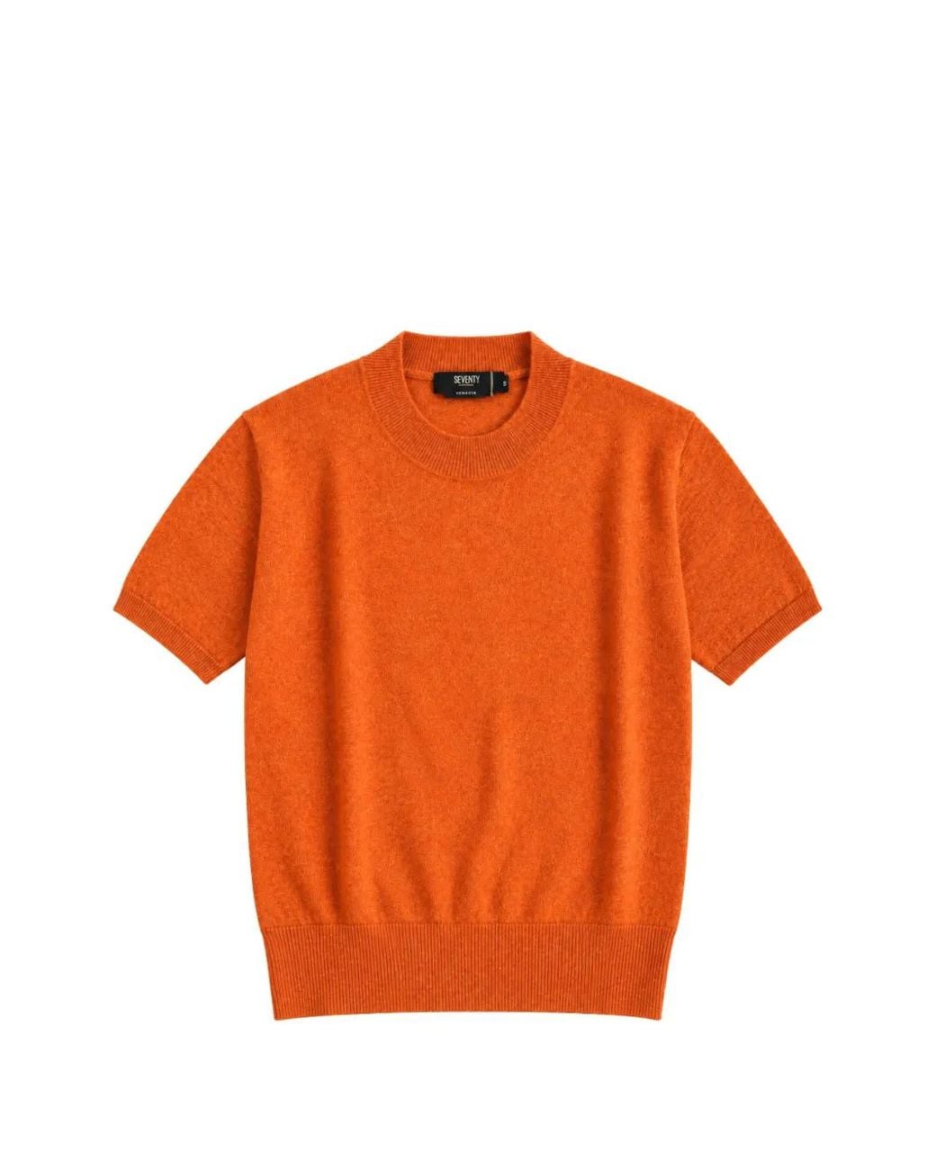 Pull À Manches Courtes Seventy en coloris Orange