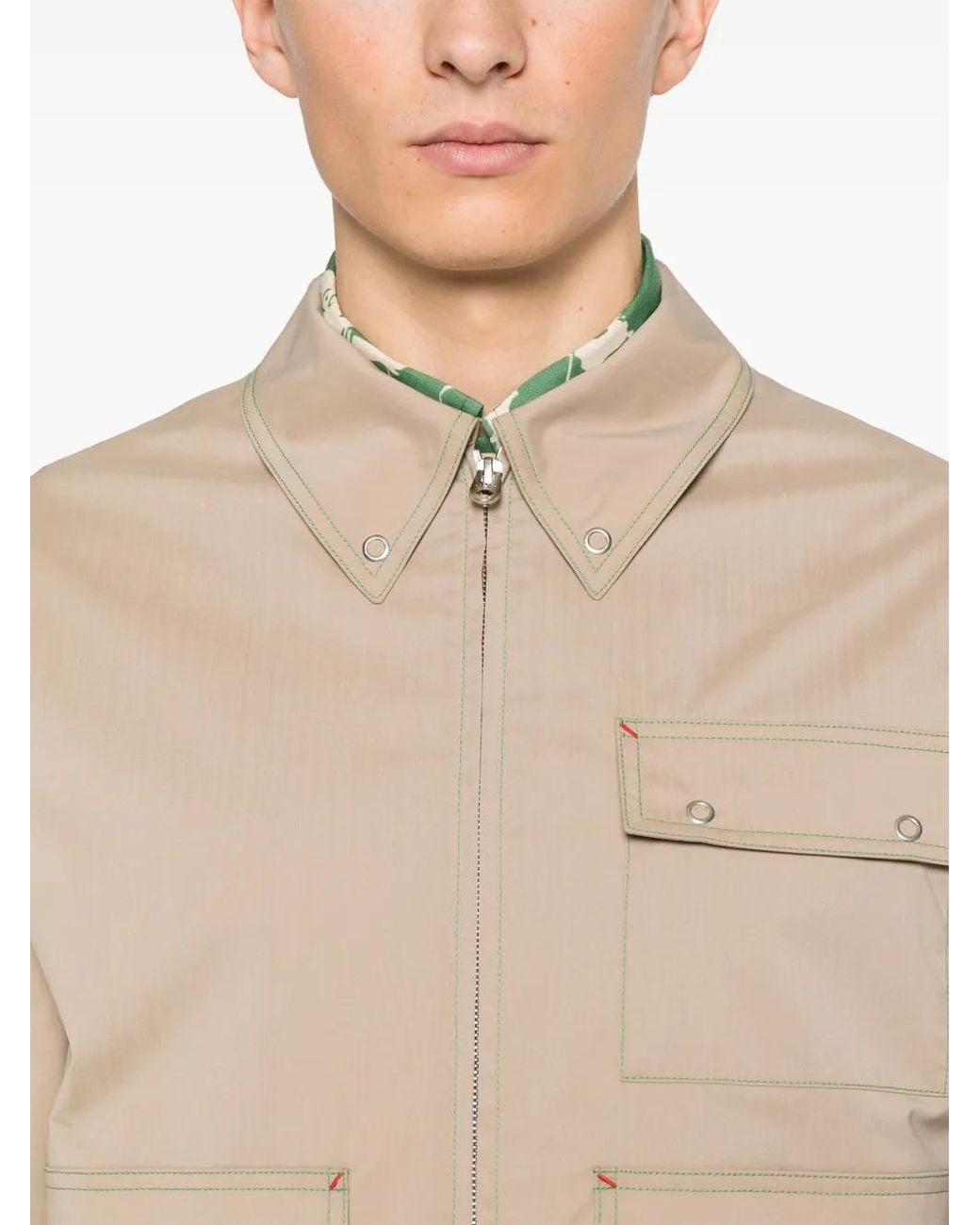 Fursac Natural Zip-Up Jacket for men