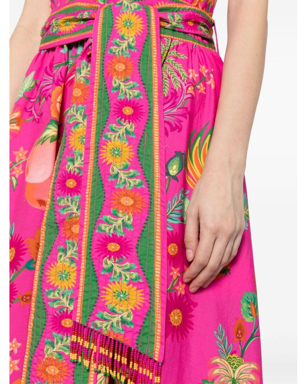 delicate fruit garden pink midi dress Embrace the vibrant allure of the Pink Delicate Fruit Garden Organic Cotton Midi Dress, a treasure trove of lush hues and tropical motifs. Designed with a playful sweetheart neckline and adorned with