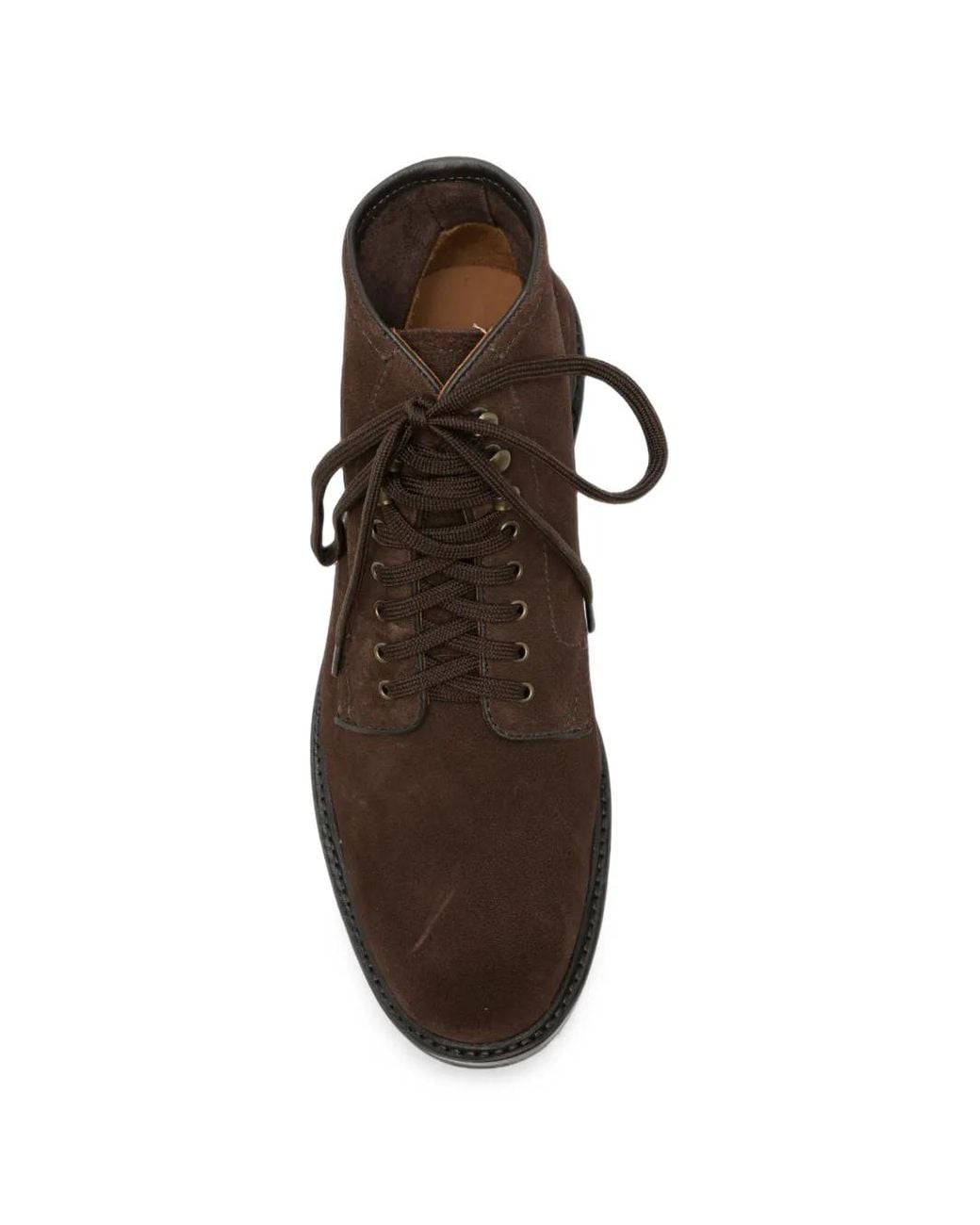 Sebago Brown Lace-Up Suede Boots for men