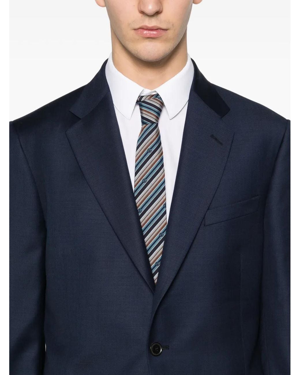 Paul Smith Blue Single-Breasted Suit for men